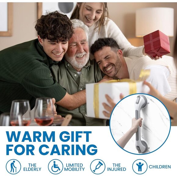 2 Grab Bar Safety Handles 110 Kg Support Capacity Shower Bathtubs Seniors - Picture 8 of 11